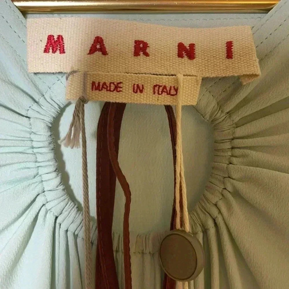 Marni Dress SZ 4 Blue long sleeve dress - Picture 8 of 10